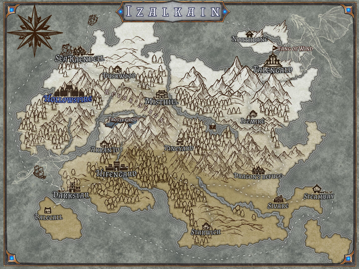 Izalkain Map